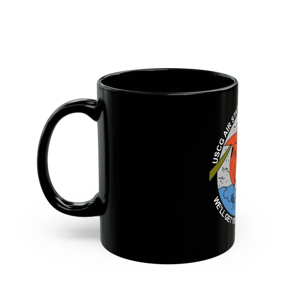 USCG Air Station San Francisco 2 (U.S. Coast Guard) Black Coffee Mug-Go Mug Yourself