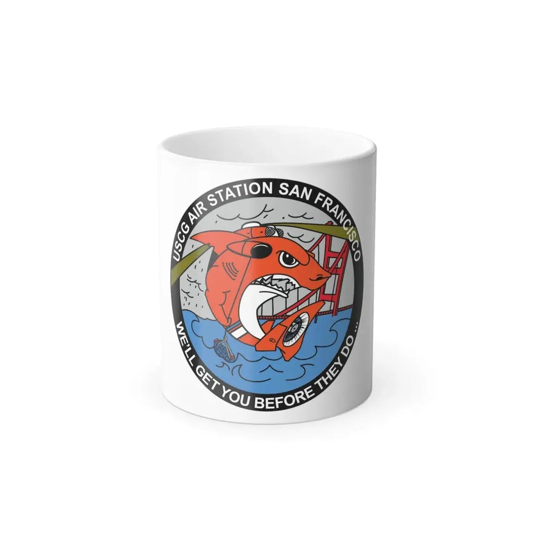 USCG Air Station San Francisco 2 (U.S. Coast Guard) Color Changing Coffee Mug 11oz - Go Mug Yourself