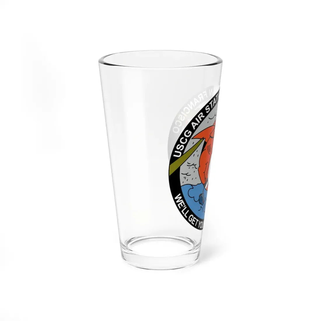 USCG Air Station San Francisco 2 (U.S. Coast Guard) Pint Glass 16oz - Go Mug Yourself