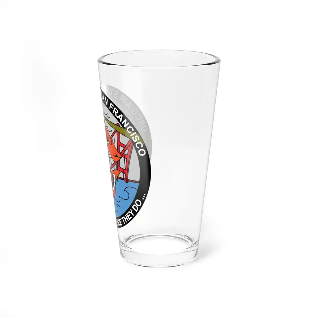 USCG Air Station San Francisco 2 (U.S. Coast Guard) Pint Glass 16oz - Go Mug Yourself