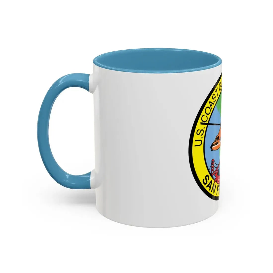 USCG Air Station San Francisco (U.S. Coast Guard) Accent Coffee Mug - Go Mug Yourself