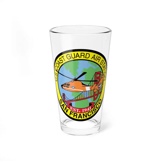 USCG Air Station San Francisco (U.S. Coast Guard) Pint Glass 16oz 16oz - Go Mug Yourself