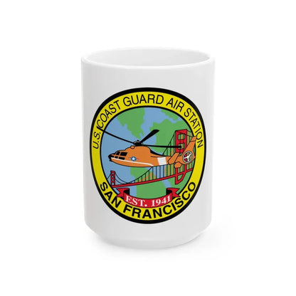 USCG Air Station San Francisco (U.S. Coast Guard) White Coffee Mug 15oz - Go Mug Yourself