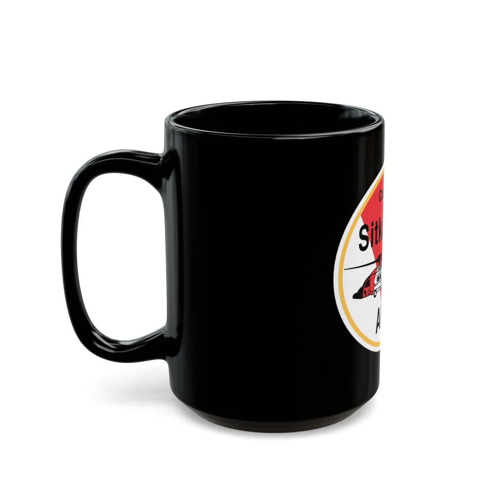 USCG Air Station Sitka (U.S. Coast Guard) Black Coffee Mug-Go Mug Yourself