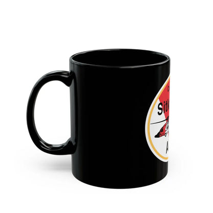 USCG Air Station Sitka (U.S. Coast Guard) Black Coffee Mug-Go Mug Yourself