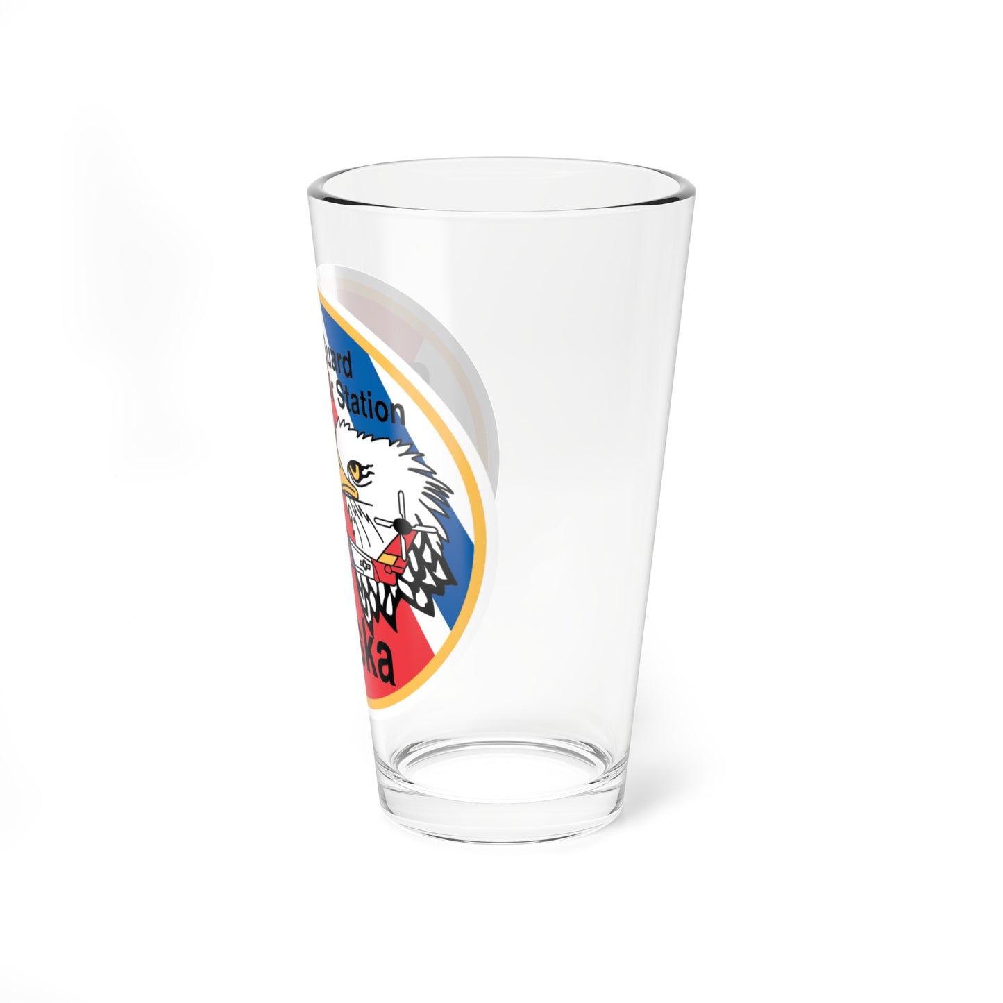 USCG Air Station Sitka (U.S. Coast Guard) Pint Glass 16oz-Go Mug Yourself