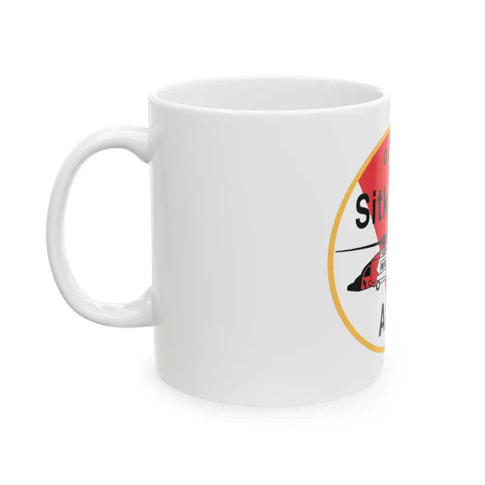 USCG Air Station Sitka (U.S. Coast Guard) White Coffee Mug-Go Mug Yourself