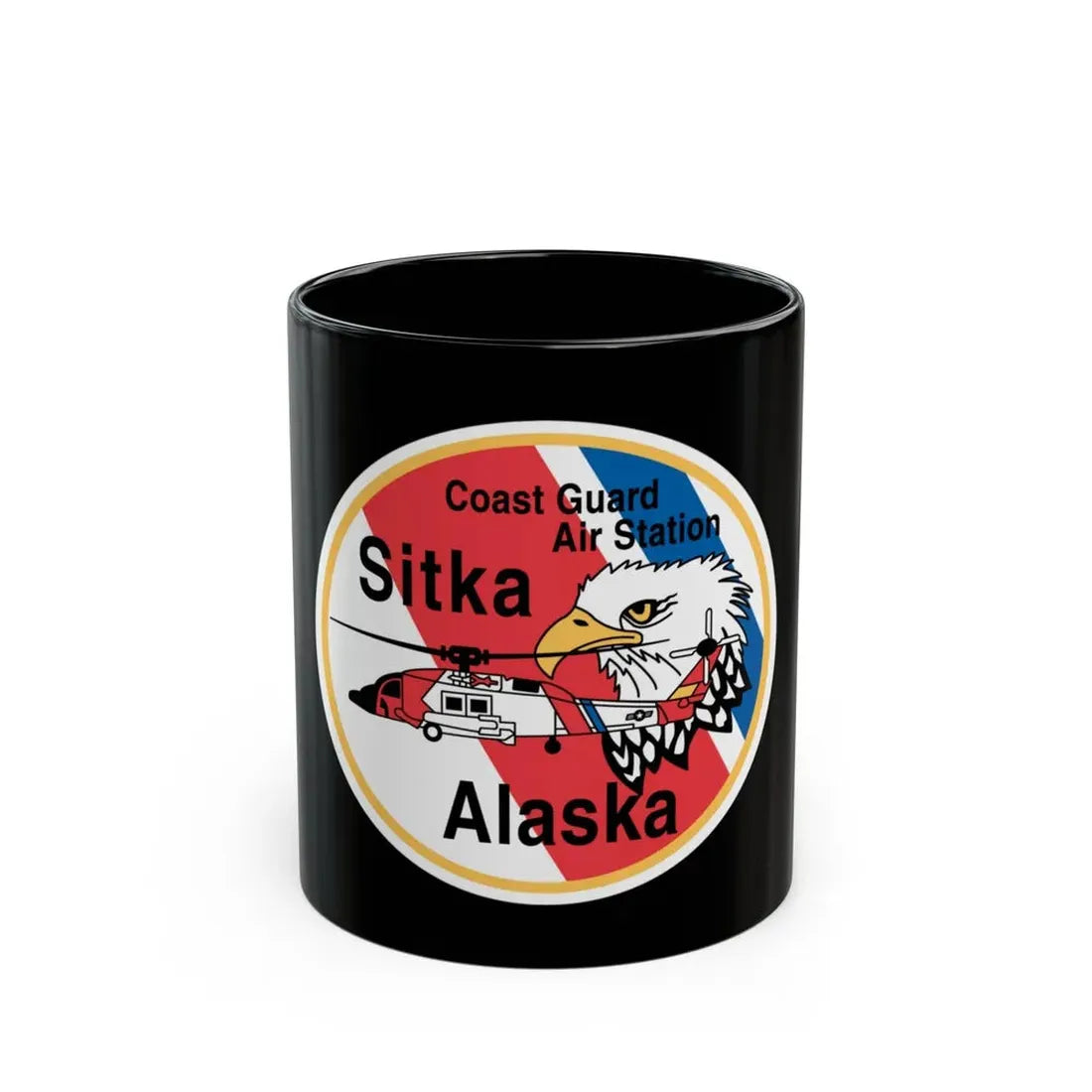USCG Air Station Sitka (U.S. Coast Guard) Black Coffee Mug 11oz - Go Mug Yourself