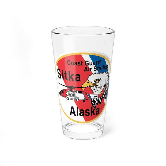USCG Air Station Sitka (U.S. Coast Guard) Pint Glass 16oz 16oz - Go Mug Yourself