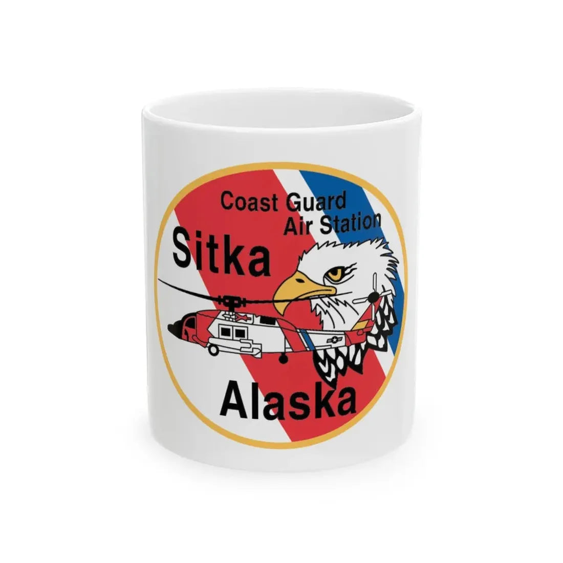 USCG Air Station Sitka (U.S. Coast Guard) White Coffee Mug 11oz - Go Mug Yourself