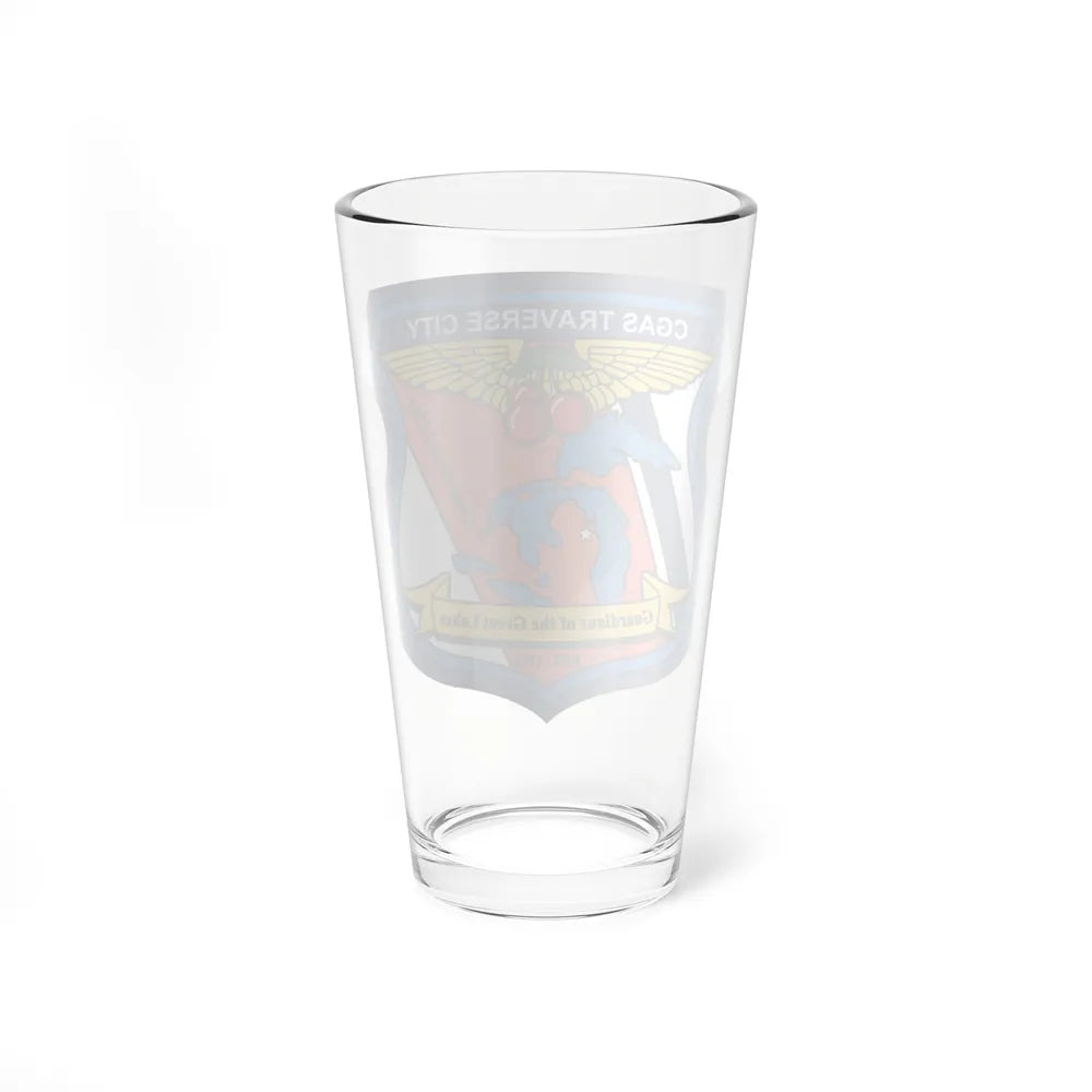 USCG Air Station Traverse City (U.S. Coast Guard) Pint Glass 16oz-Go Mug Yourself