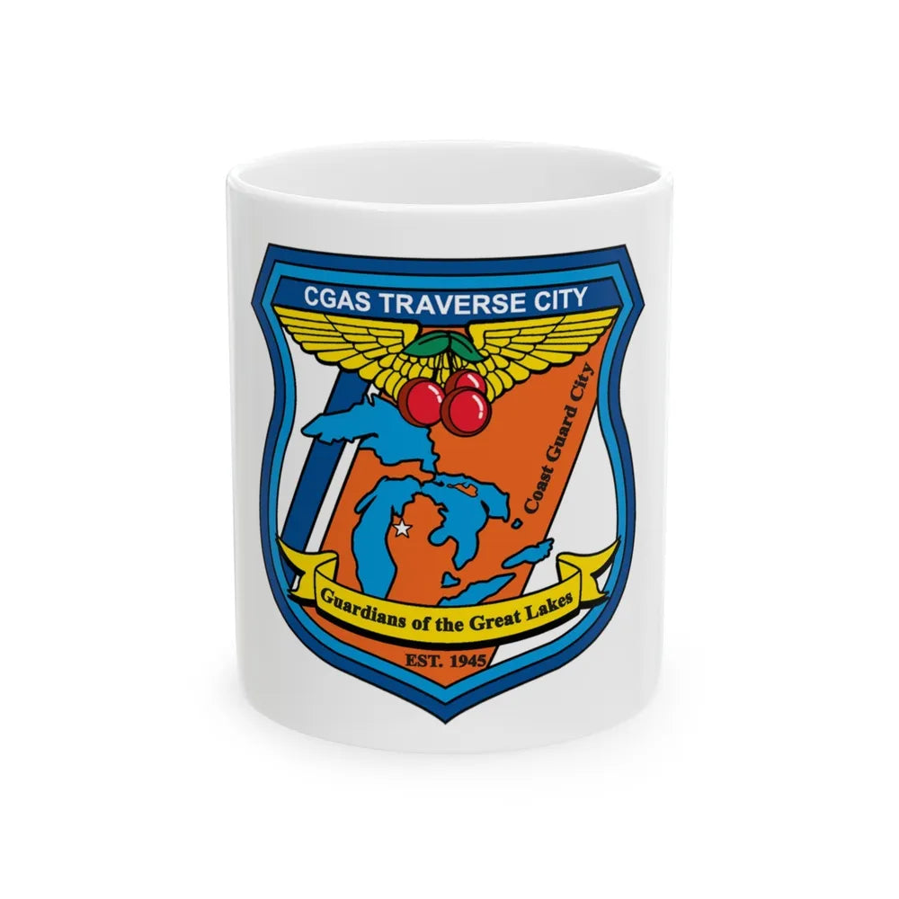 USCG Air Station Traverse City (U.S. Coast Guard) White Coffee Mug-11oz-Go Mug Yourself