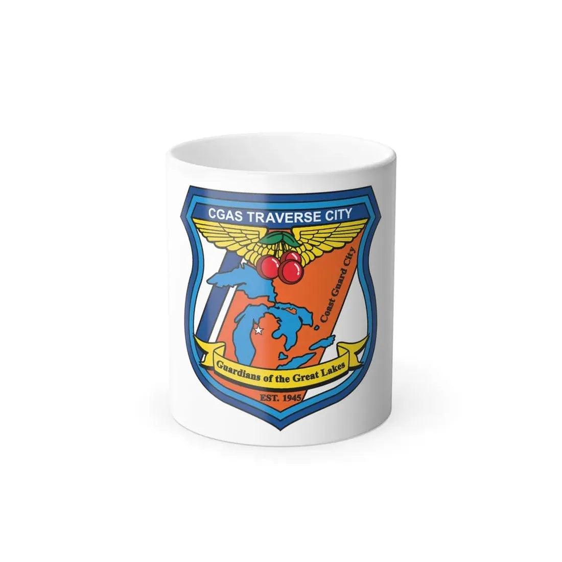 USCG Air Station Traverse City (U.S. Coast Guard) Color Changing Coffee Mug 11oz - Go Mug Yourself