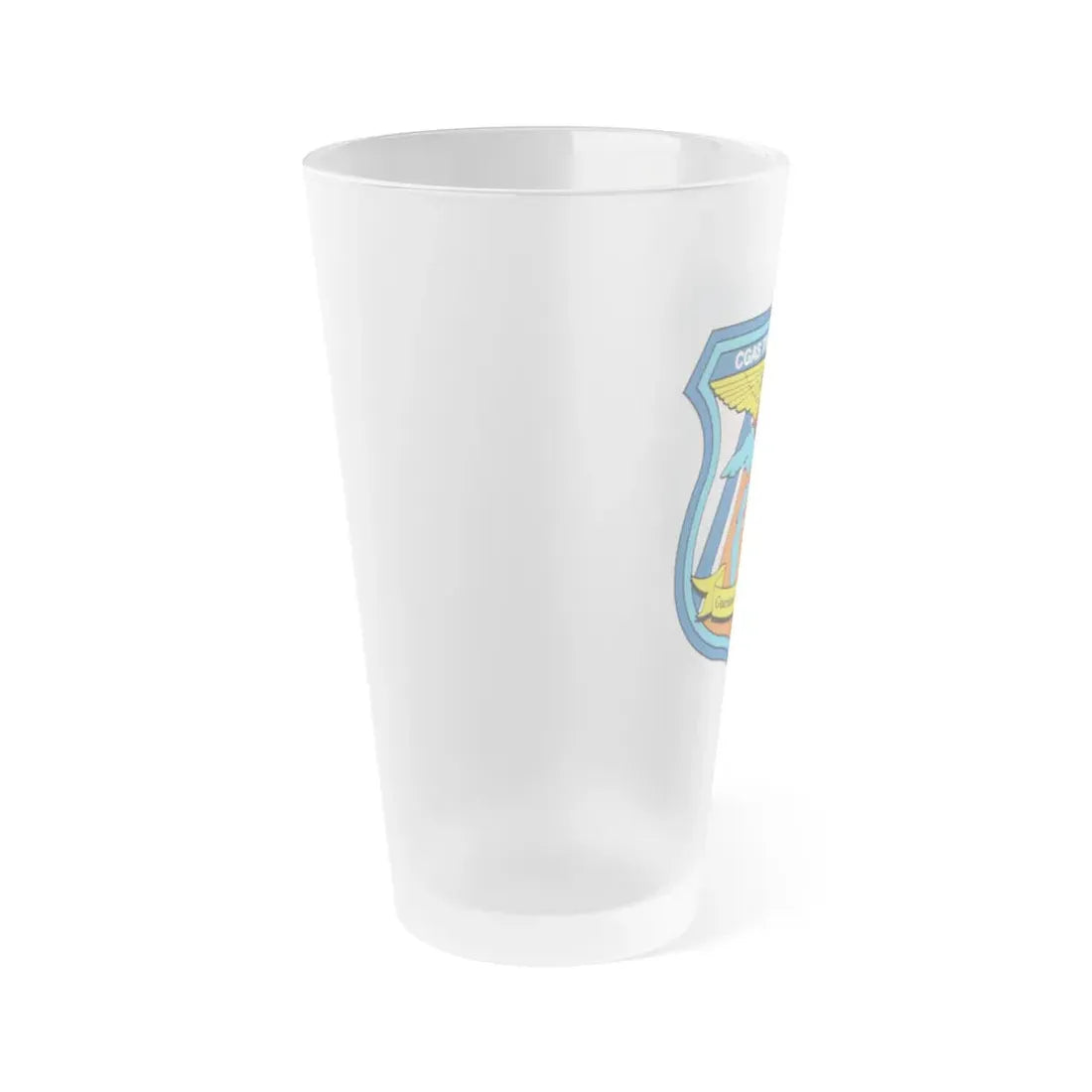 USCG Air Station Traverse City (U.S. Coast Guard) Frosted Pint Glass 16oz - Go Mug Yourself
