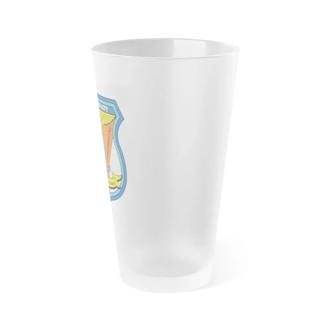 USCG Air Station Traverse City (U.S. Coast Guard) Frosted Pint Glass 16oz - Go Mug Yourself