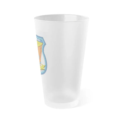 USCG Air Station Traverse City (U.S. Coast Guard) Frosted Pint Glass 16oz - Go Mug Yourself