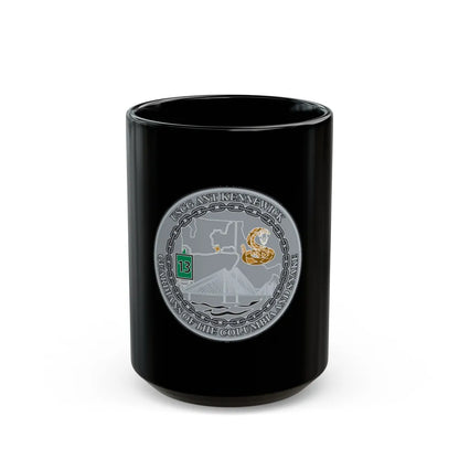 USCG ANT Kennewick (U.S. Coast Guard) Black Coffee Mug-15oz-Go Mug Yourself