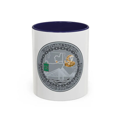 USCG ANT Kennewick (U.S. Coast Guard) Accent Coffee Mug 11oz Navy - Go Mug Yourself