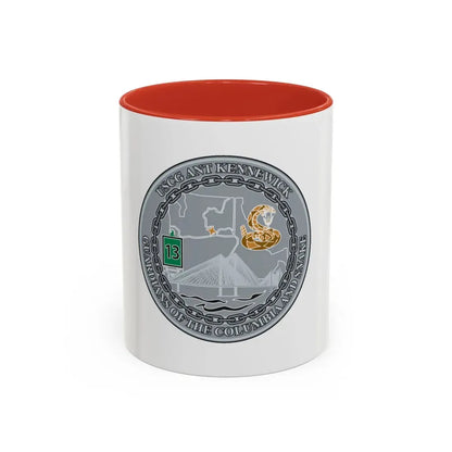 USCG ANT Kennewick (U.S. Coast Guard) Accent Coffee Mug 11oz Red - Go Mug Yourself