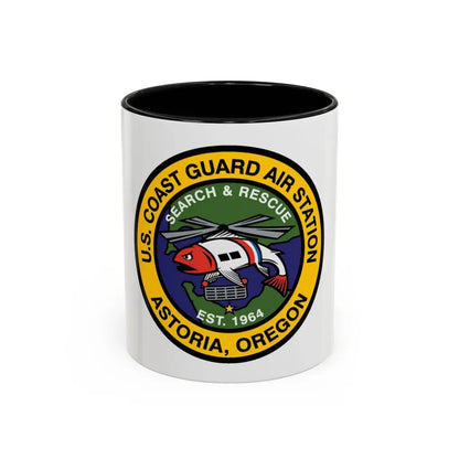 USCG AS Astoria Oregon (U.S. Coast Guard) Accent Coffee Mug 11oz Black - Go Mug Yourself