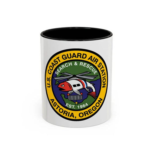 USCG AS Astoria Oregon (U.S. Coast Guard) Accent Coffee Mug 11oz Black - Go Mug Yourself
