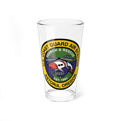 USCG AS Astoria Oregon (U.S. Coast Guard) Pint Glass 16oz 16oz - Go Mug Yourself