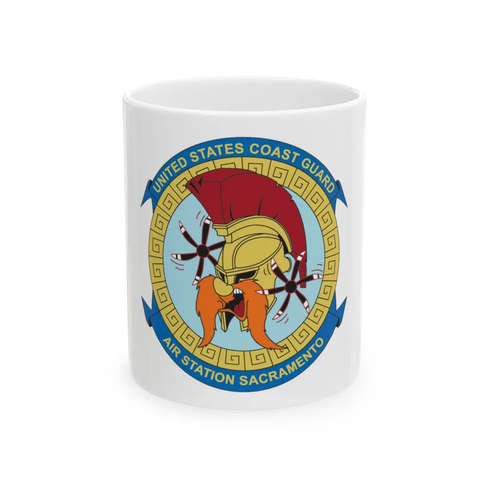 USCG AS Sacramento CA (U.S. Coast Guard) White Coffee Mug-11oz-Go Mug Yourself