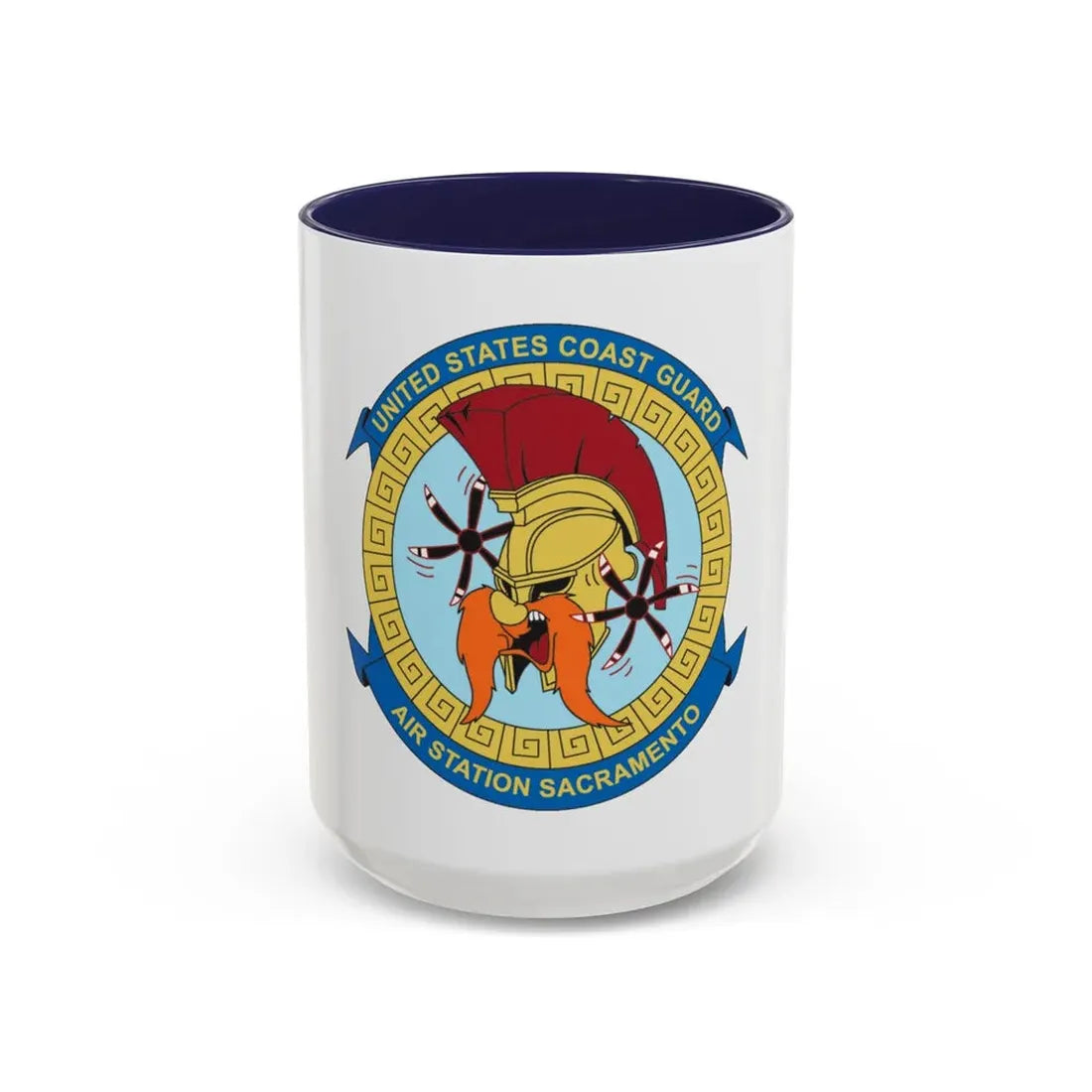 USCG AS Sacramento CA (U.S. Coast Guard) Accent Coffee Mug 15oz Navy - Go Mug Yourself