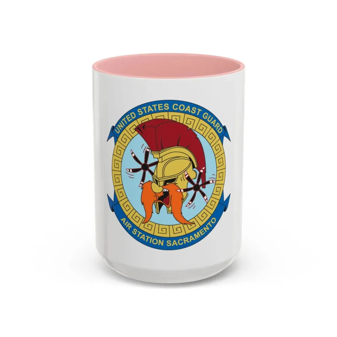 USCG AS Sacramento CA (U.S. Coast Guard) Accent Coffee Mug 15oz Pink - Go Mug Yourself