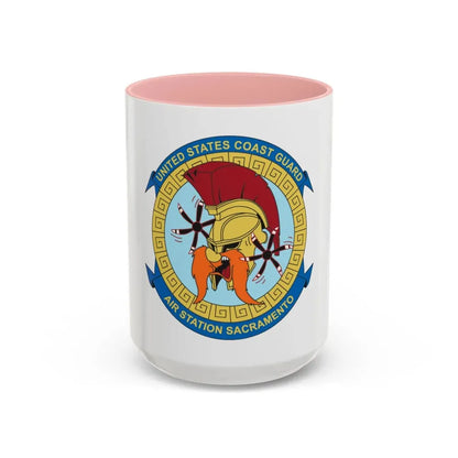 USCG AS Sacramento CA (U.S. Coast Guard) Accent Coffee Mug 15oz Pink - Go Mug Yourself