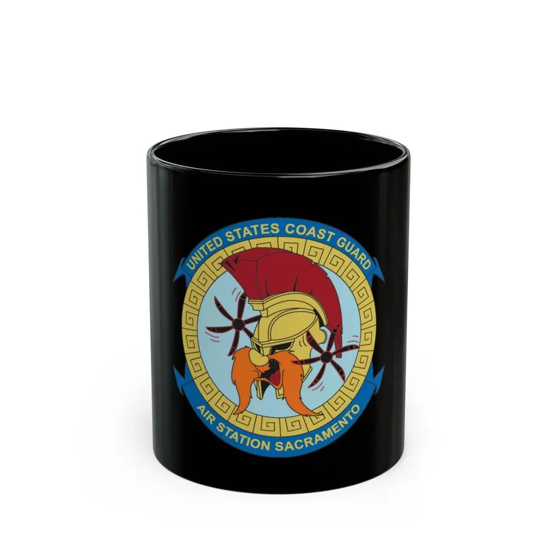 USCG AS Sacramento CA (U.S. Coast Guard) Black Coffee Mug 11oz - Go Mug Yourself