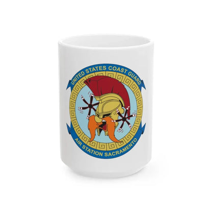 USCG AS Sacramento CA (U.S. Coast Guard) White Coffee Mug 15oz - Go Mug Yourself