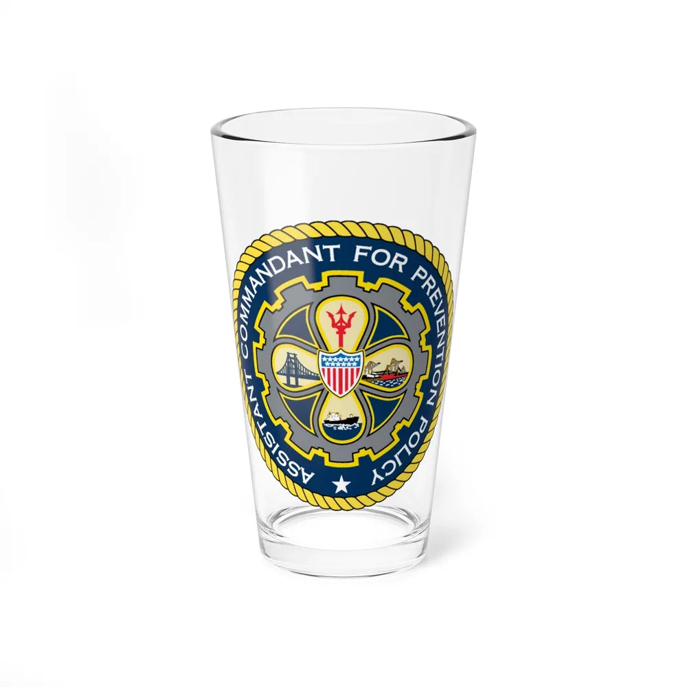 USCG Assistant Commandant for Prevention Policy (U.S. Coast Guard) Pint Glass 16oz-16oz-Go Mug Yourself