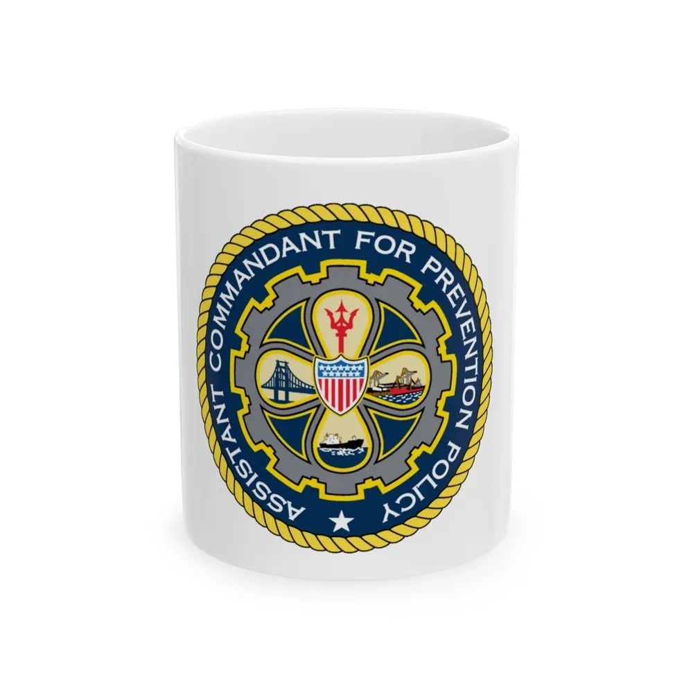 USCG Assistant Commandant for Prevention Policy (U.S. Coast Guard) White Coffee Mug-11oz-Go Mug Yourself