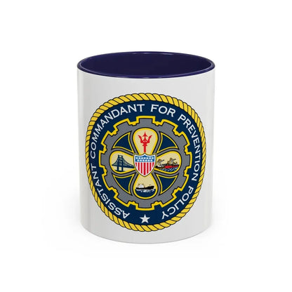 USCG Assistant Commandant for Prevention Policy (U.S. Coast Guard) Accent Coffee Mug 11oz Navy - Go Mug Yourself