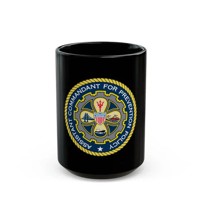 USCG Assistant Commandant for Prevention Policy (U.S. Coast Guard) Black Coffee Mug 15oz - Go Mug Yourself