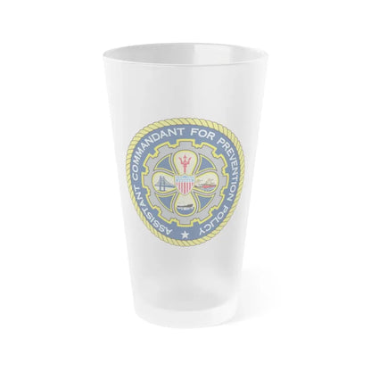 USCG Assistant Commandant for Prevention Policy (U.S. Coast Guard) Frosted Pint Glass 16oz Default Title - Go Mug Yourself