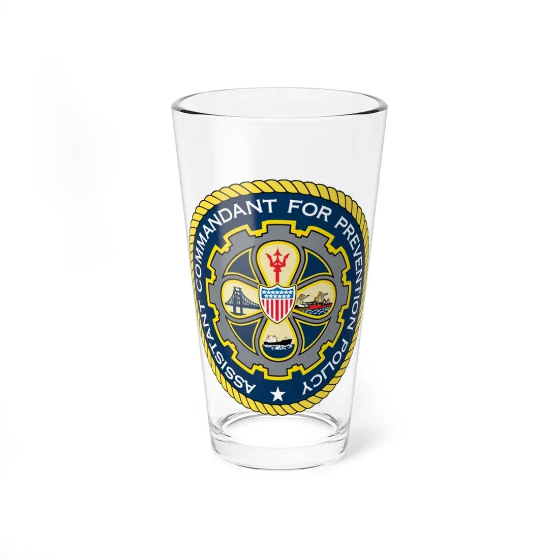 USCG Assistant Commandant for Prevention Policy (U.S. Coast Guard) Pint Glass 16oz 16oz - Go Mug Yourself