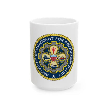 USCG Assistant Commandant for Prevention Policy (U.S. Coast Guard) White Coffee Mug 15oz - Go Mug Yourself