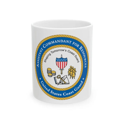 USCG Asst Commandant for Resources (U.S. Coast Guard) White Coffee Mug-11oz-Go Mug Yourself