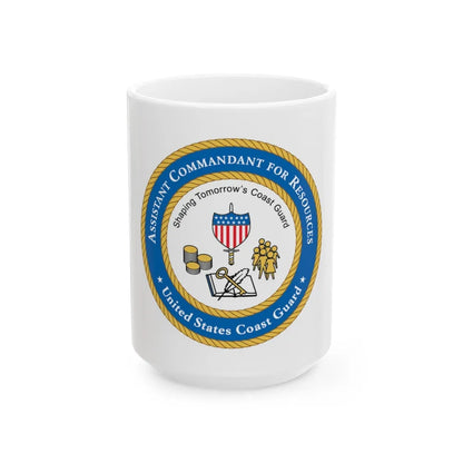 USCG Asst Commandant for Resources (U.S. Coast Guard) White Coffee Mug-15oz-Go Mug Yourself