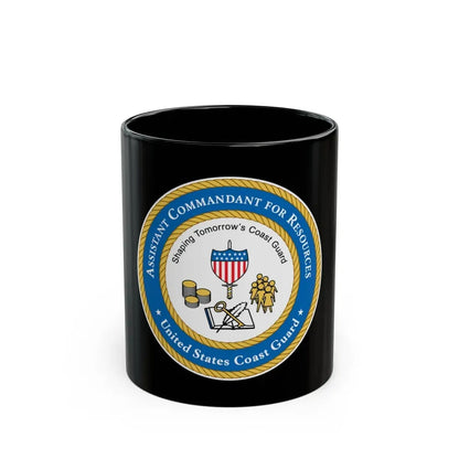 USCG Asst Commandant for Resources (U.S. Coast Guard) Black Coffee Mug 11oz - Go Mug Yourself