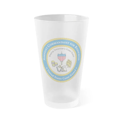 USCG Asst Commandant for Resources (U.S. Coast Guard) Frosted Pint Glass 16oz Default Title - Go Mug Yourself