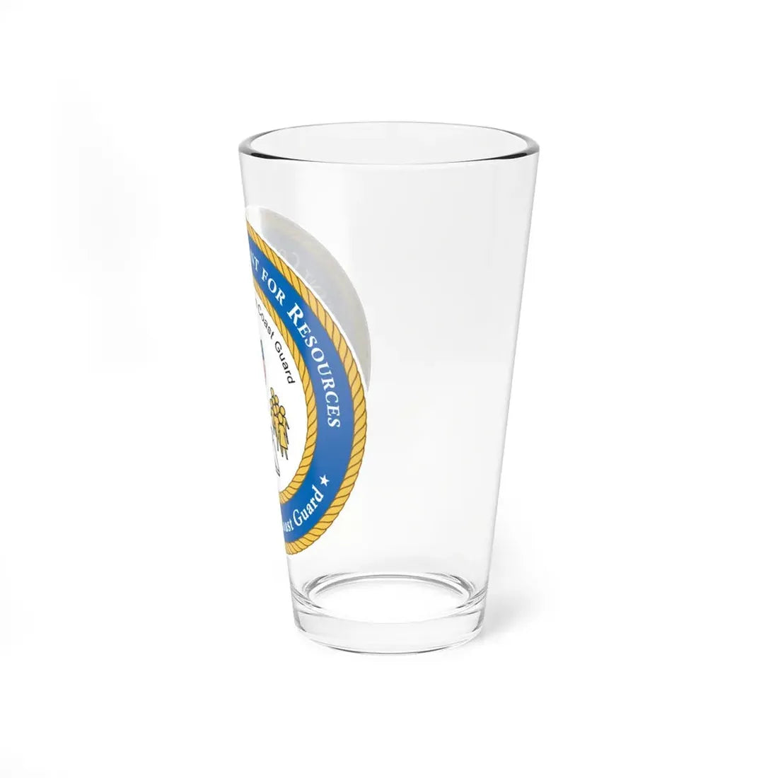 USCG Asst Commandant for Resources (U.S. Coast Guard) Pint Glass 16oz - Go Mug Yourself