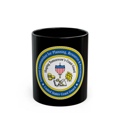 USCG Ast Comdt Plan Res & Proc (U.S. Coast Guard) Black Coffee Mug-11oz-Go Mug Yourself