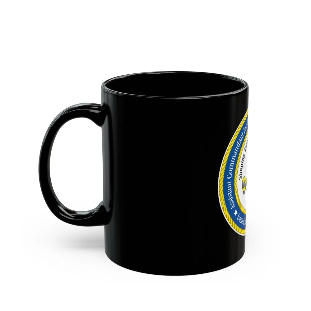 USCG Ast Comdt Plan Res & Proc (U.S. Coast Guard) Black Coffee Mug-Go Mug Yourself