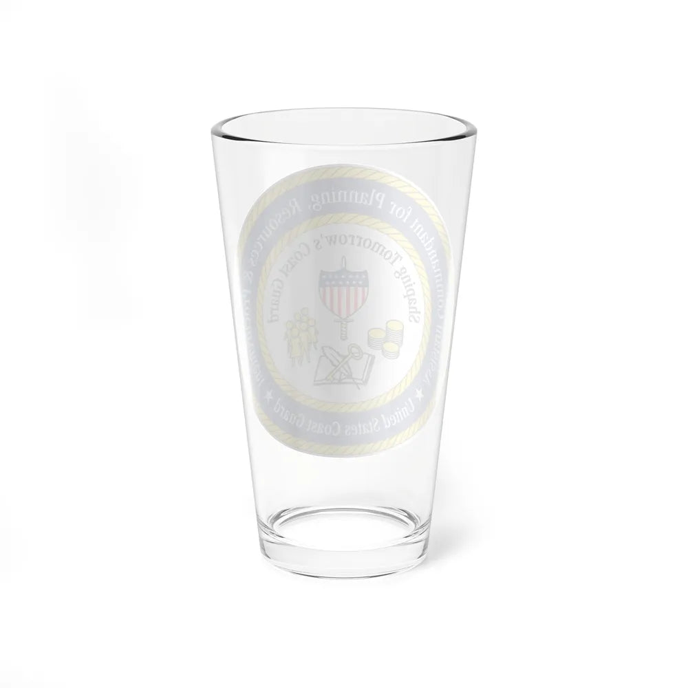 USCG Ast Comdt Plan Res & Proc (U.S. Coast Guard) Pint Glass 16oz-Go Mug Yourself