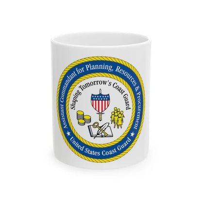 USCG Ast Comdt Plan Res & Proc (U.S. Coast Guard) White Coffee Mug-11oz-Go Mug Yourself