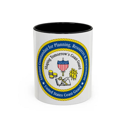 USCG Ast Comdt Plan Res & Proc (U.S. Coast Guard) Accent Coffee Mug 11oz Black - Go Mug Yourself