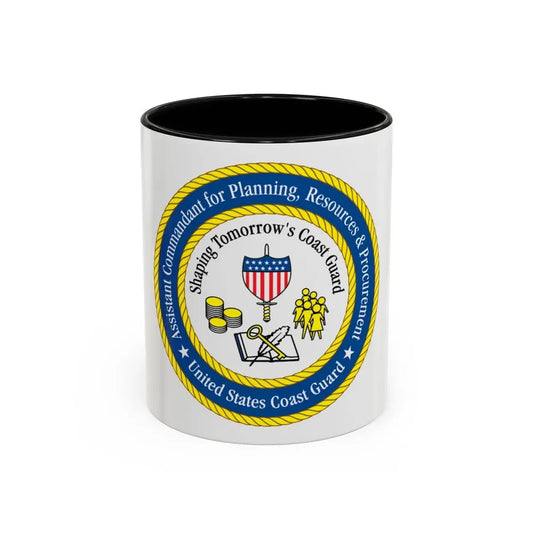 USCG Ast Comdt Plan Res & Proc (U.S. Coast Guard) Accent Coffee Mug 11oz Black - Go Mug Yourself